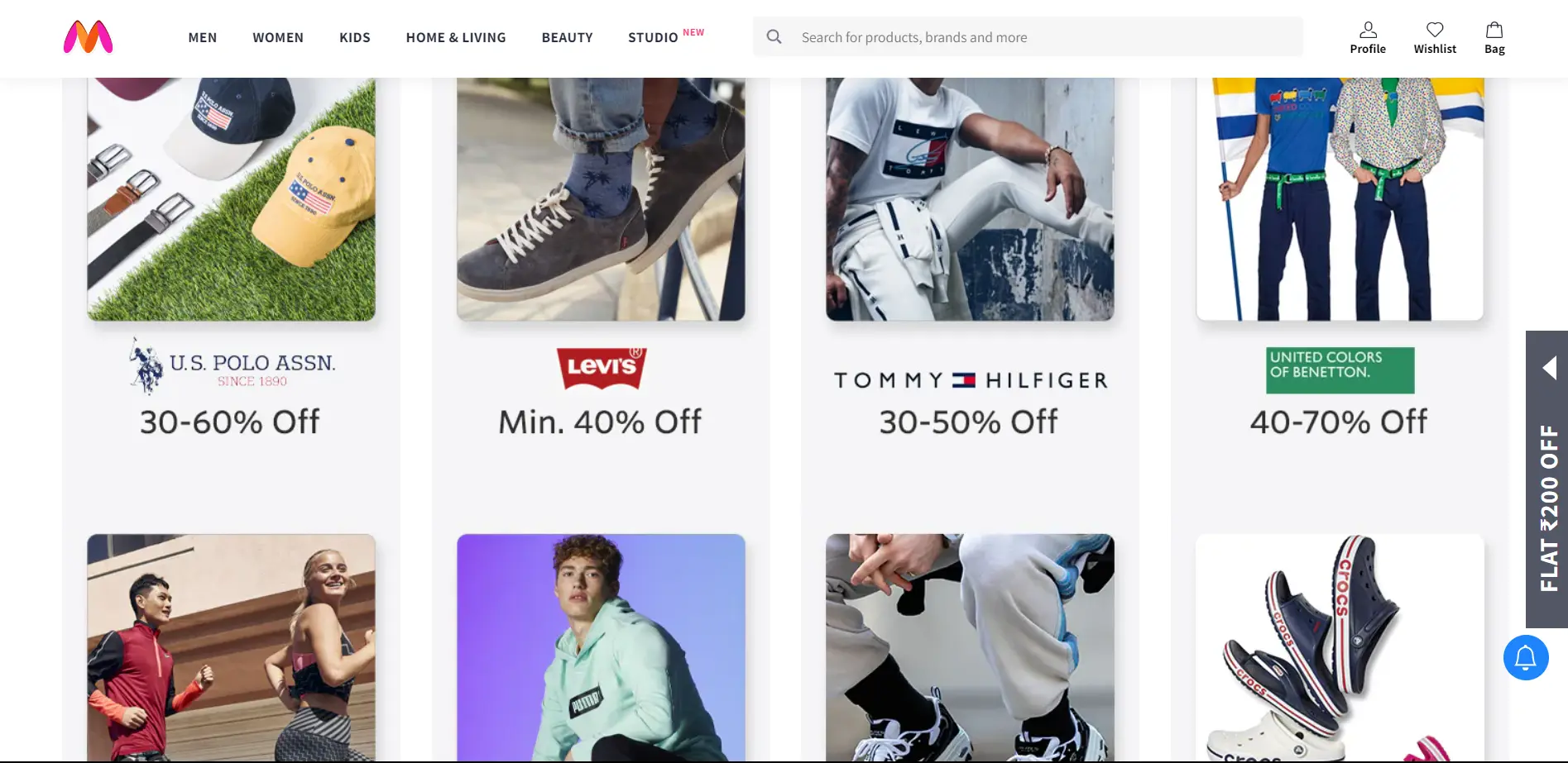 Myntra web clone